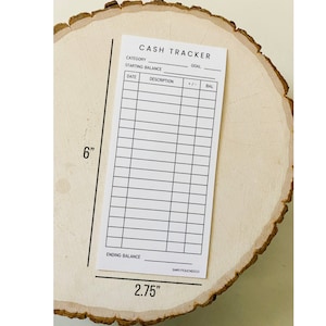 Trackers for Cash Envelopes | Spending Trackers for Budget Envelopes | Money Trackers for A6 Zipper and Laminated Envelopes image 2