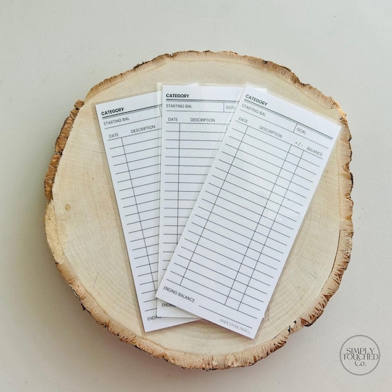 Laminated Trackers Set for Cash Envelopes, Sinking Fund Trackers for Budget Envelopes, Reusable Cash Trackers for A6 Budget Envelopes