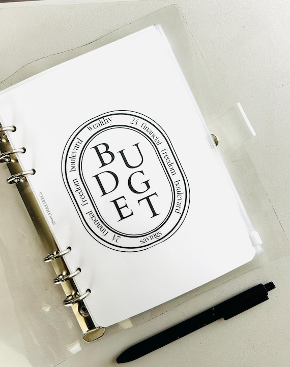 Diptyque Inspired Budget Dashboard, A5 Laminated Dashboard, Planner Inserts
