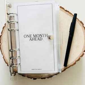 One Month Ahead Savings Challenge, Zipper Envelopes for Cash Stuffing, A6 Cash Envelope Inserts, A6 Budget Binder