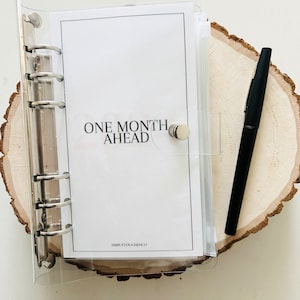 One Month Ahead Savings Challenge, Zipper Envelopes for Cash Stuffing, A6 Cash Envelope Inserts, A6 Budget Binder