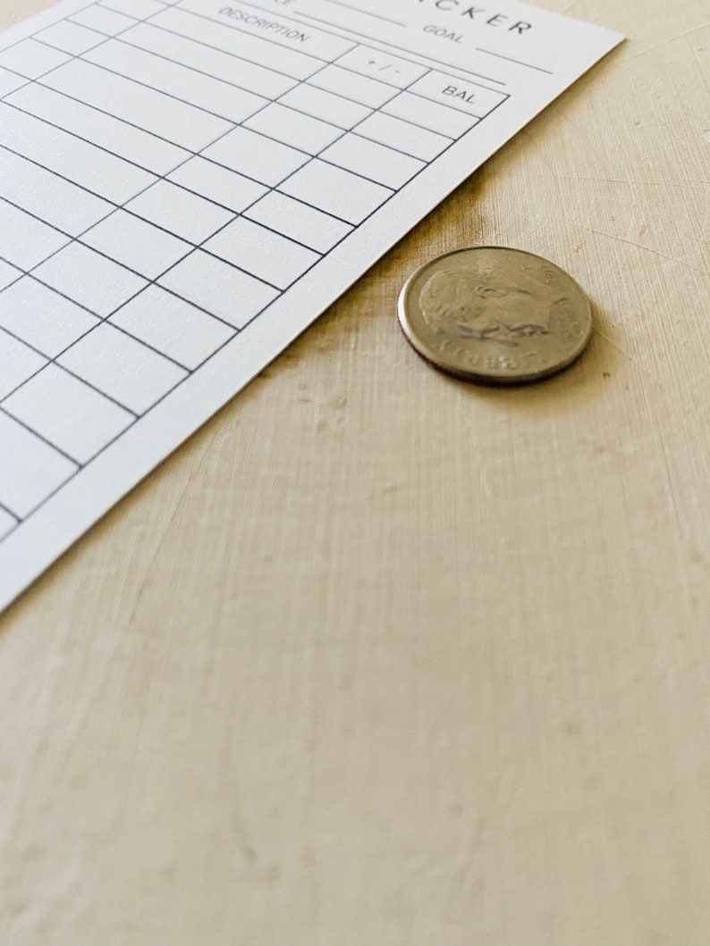 Trackers for Cash Envelopes | Spending Trackers for Budget Envelopes | Money Trackers for A6 Zipper and Laminated Envelopes image 3