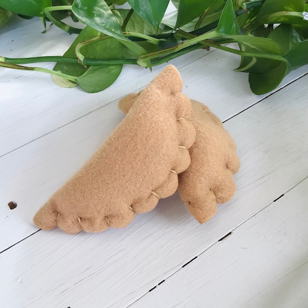 Felt Empanadas , Pretend Food, Felt Food, Play Food, Pretend Food, Felt Animals, Eco friendly Play Food, Montessori Toys, tacos