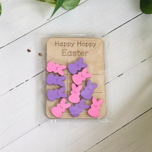 Tic Tac Toe game, Easter, Party Favors, Candy free Easter, Kids Activities, Bunnies, Easter basket stuffer, for kids, Easter Gift, Easter