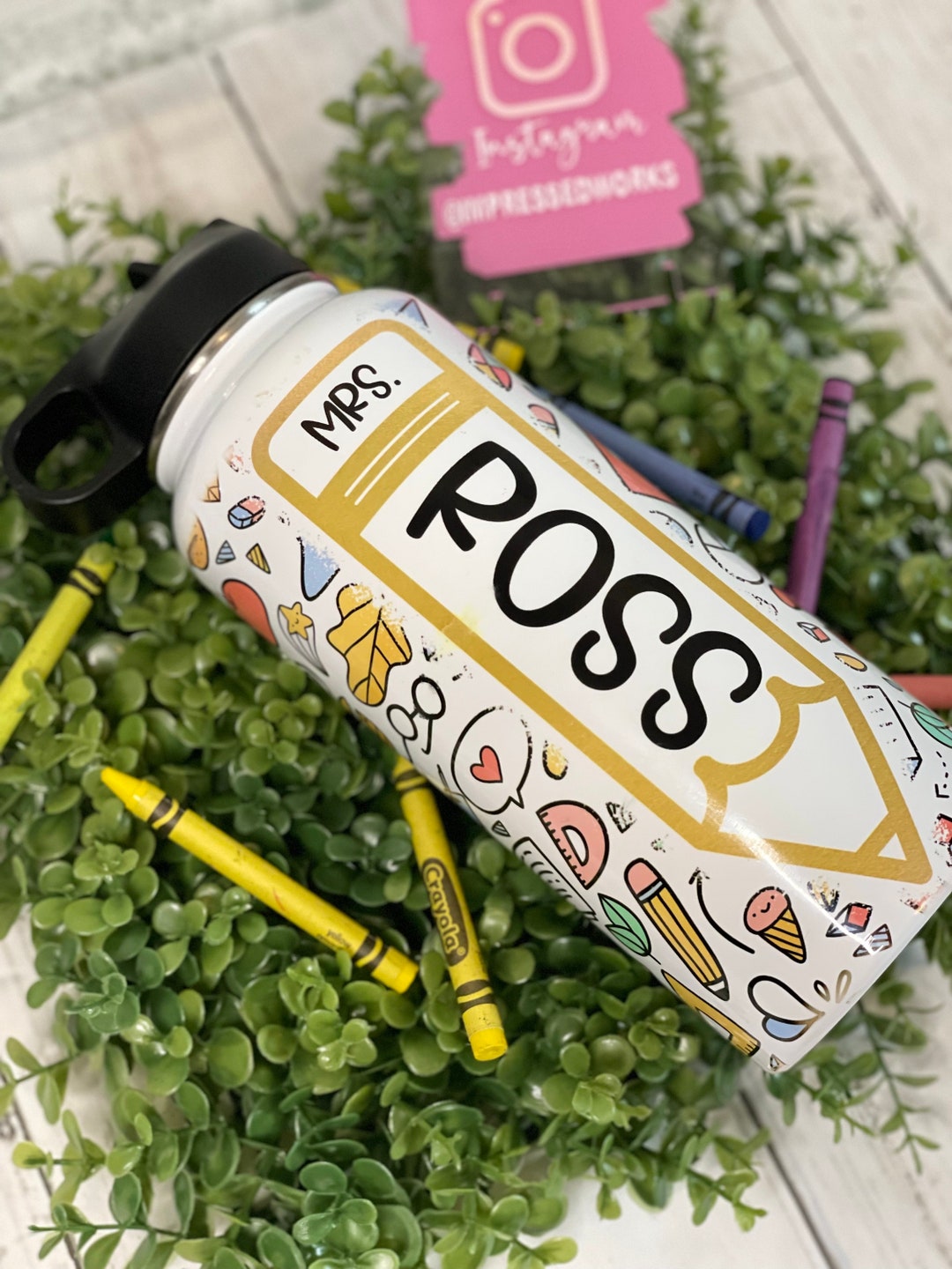 32 Oz Hydro Water Bottle Personalized Gifts for Teachers Holiday ...