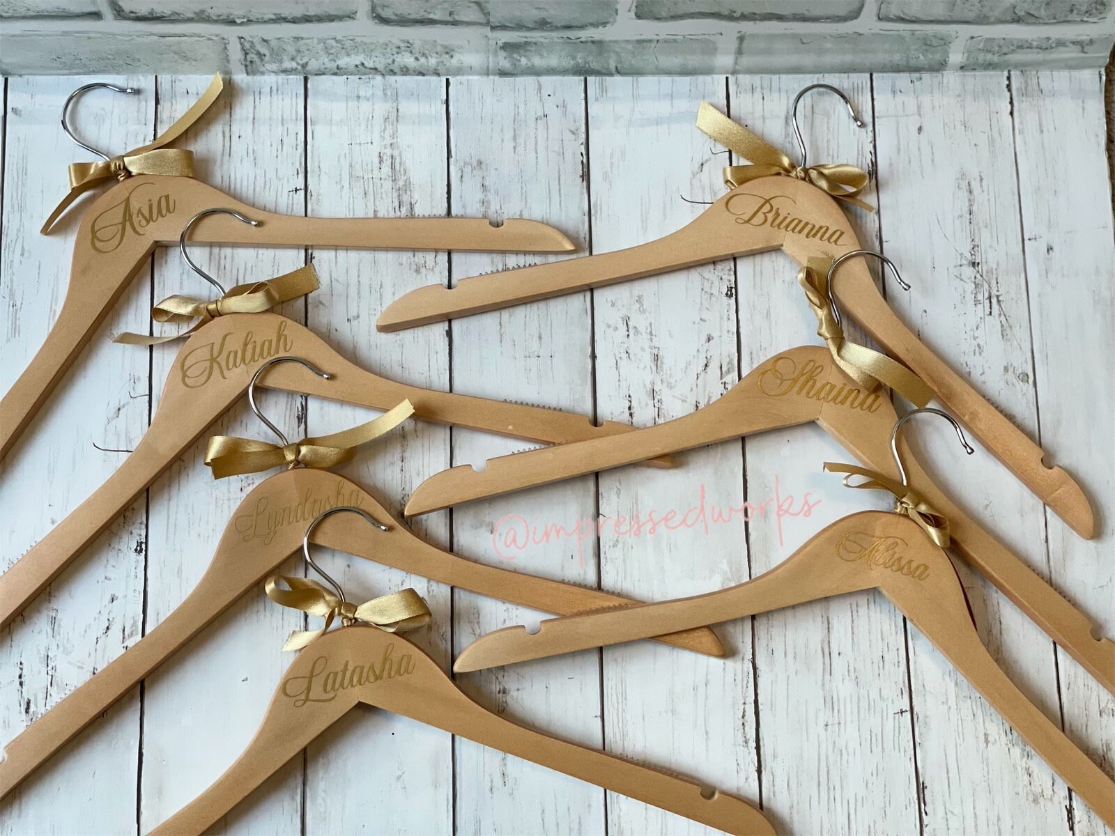 Personalized Bridesmaid Hangers Custom Bridesmaid Gifts Etsy