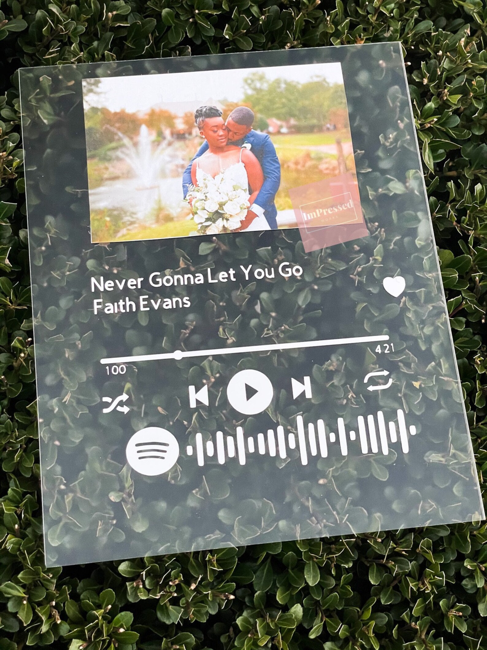 Personalized Song Plaque Spotify Song Spotify Song Plaque Etsy