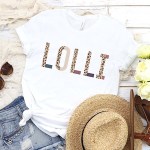 Grandma Lolli T-Shirt - Lolli Leopard Print - Nicknames For Grandma - Most Loved Lolli - Lolli To Be Gift - New Grandma - Unisex Graphic Tee