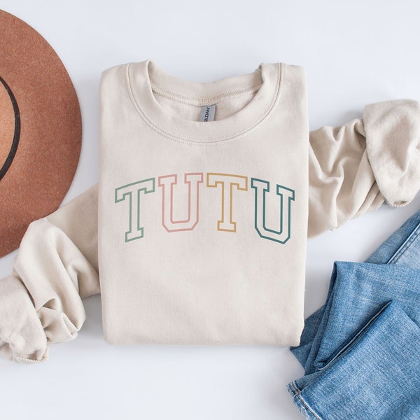 Hawaiian Grandma Sweatshirt - Tutu Outline - Gift For Grandma - New Tutu Shirt - Mothers Day Gift -Tutu Shirts - Unisex Crewneck Sweatshirt