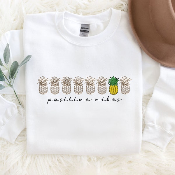 IVF Mama Pineapple Sweatshirt - Positive Vibes Pineapples - Mommy In The Making - One In Eight Infertility - IUI -Unisex Crewneck Sweatshirt