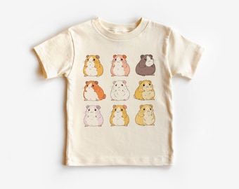 Cute Hamster Toddler Shirt - Little Hamsters Tee - Boho Natural Kids & Youth Shirts