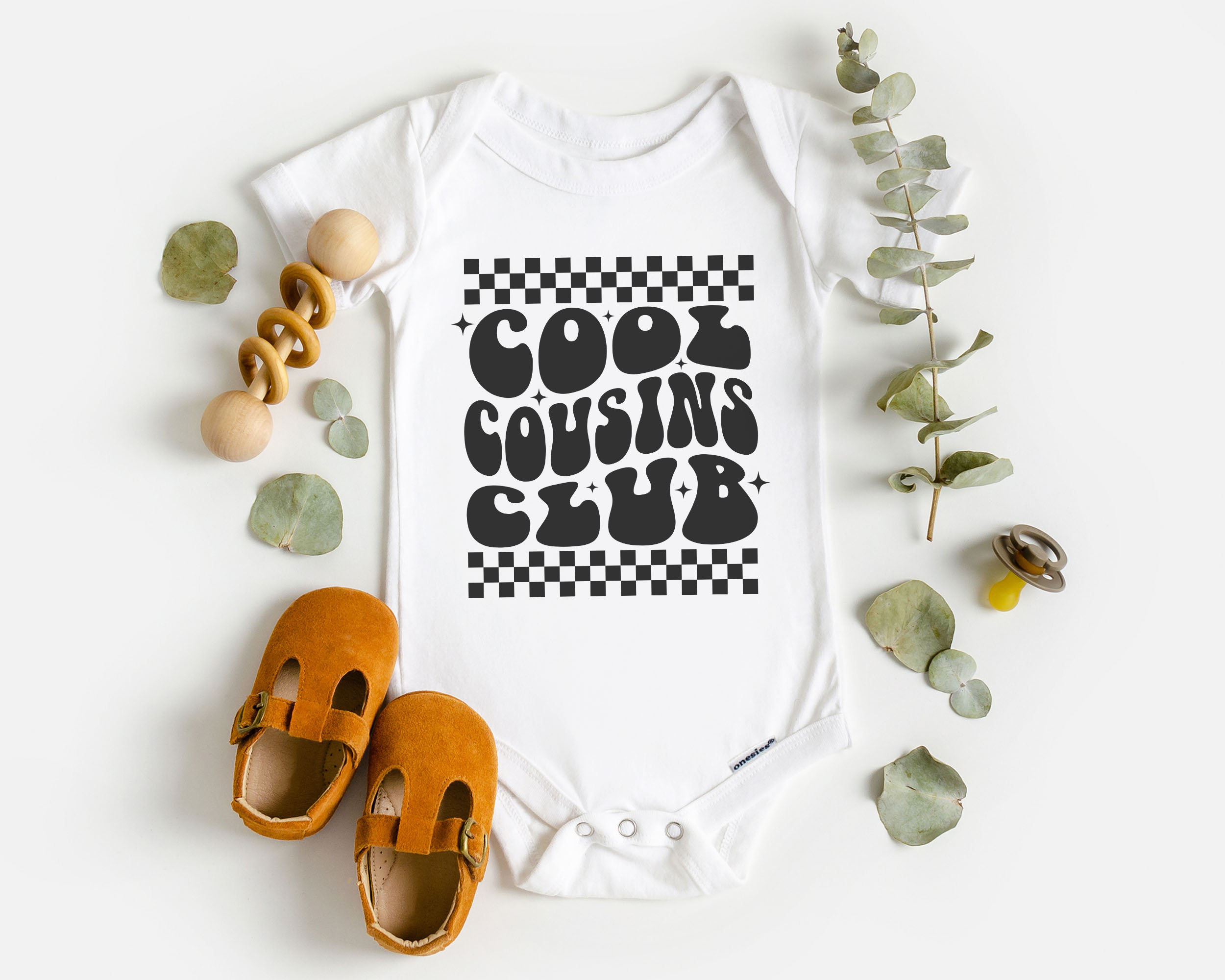 Cool Cousins Club Toddler Shirt - Cute Matching Retro Cousin Shirts - Natural Boho Toddler & Youth Tee