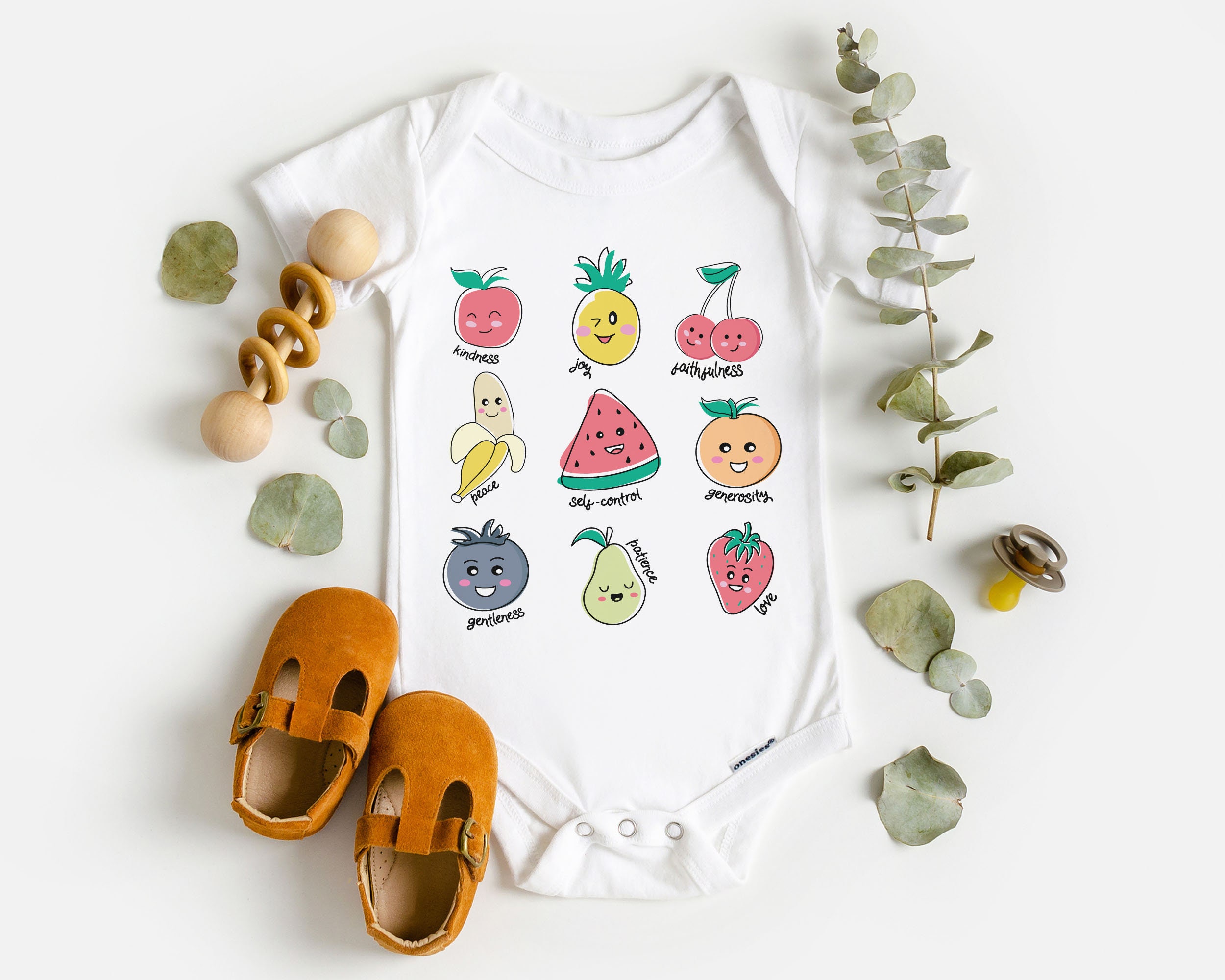 Cute Fruits of the Spirit Toddler Shirt - Christian Kids Clothing ...