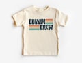 Retro Cousin Crew Stripes Toddler Shirt - Cute Matching Cousin Shirts - Summer Family Reunion - Natural Boho Toddler & Youth Tee