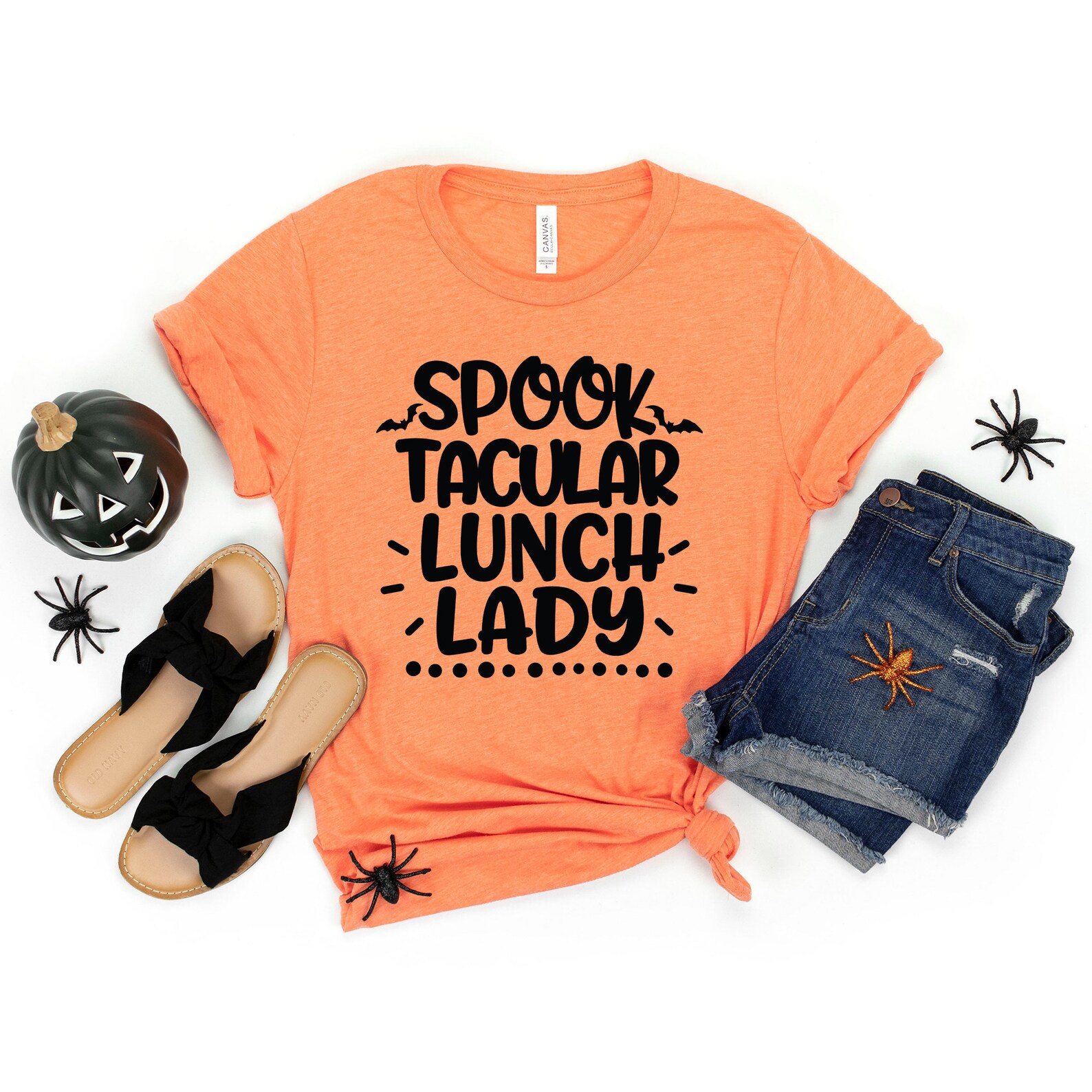 Halloween Lunch Lady Shirt Spooktacular Lunch Lady Spooky Etsy