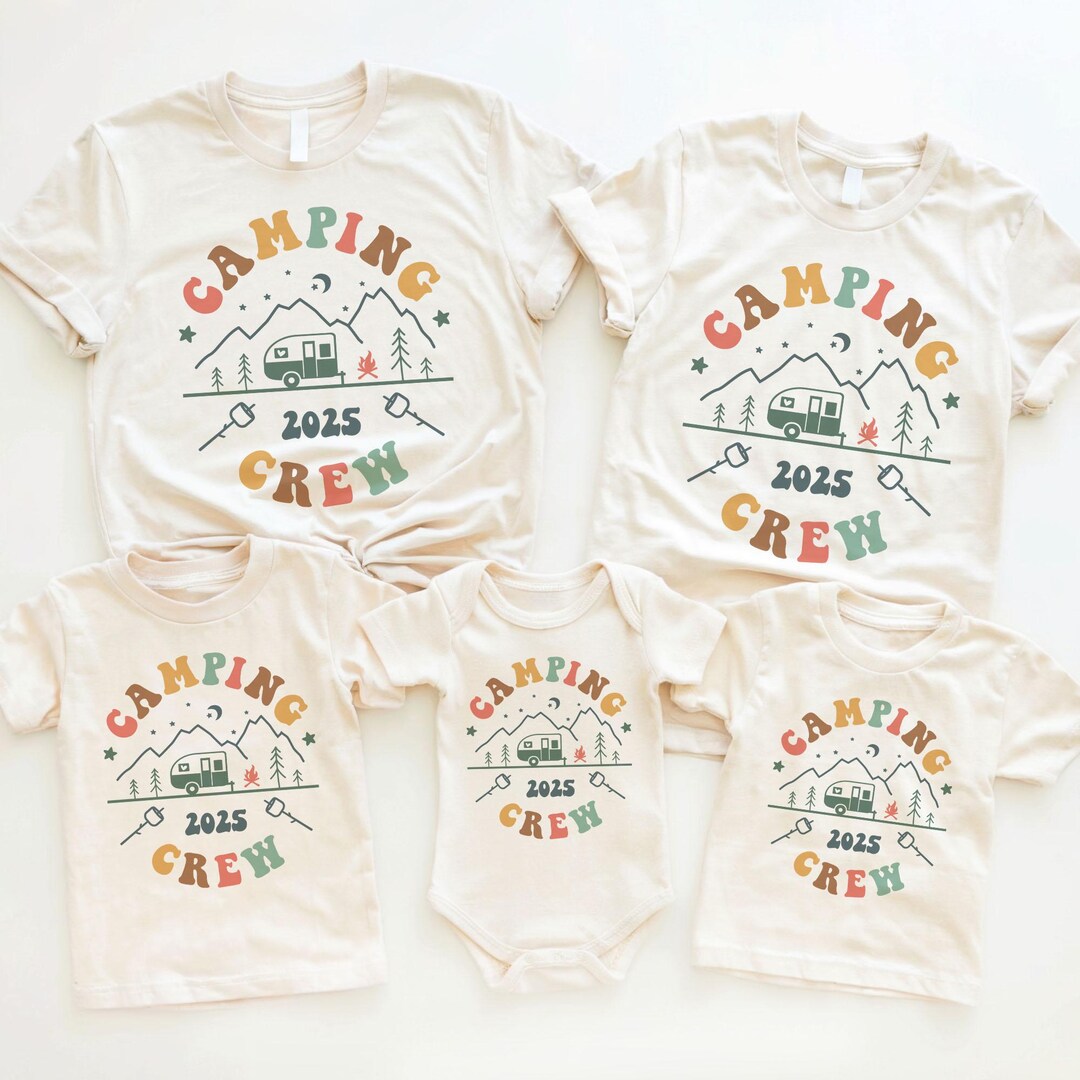 T-shirt enfant imprimé camping