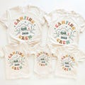 Personalized Camping Crew Toddler Shirt, Retro Summer Camping Kids Clothing, Cousin's Campout, Natural Toddler Youth Tee