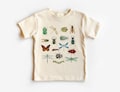 Retro Bugs Toddler Shirt - Cute Entomology Children's Clothing - Future Entomologist - Boho Natural Kids & Youth Shirts