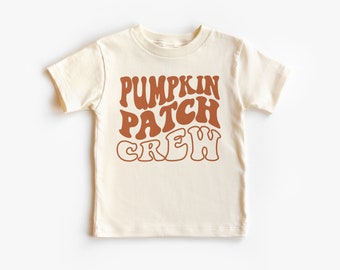 Pumpkin Patch Crew Shirt - Retro Fall Pumpkin Picking Outfit - Halloween Kids Shirts - Toddler & Youth Natural T-Shirt