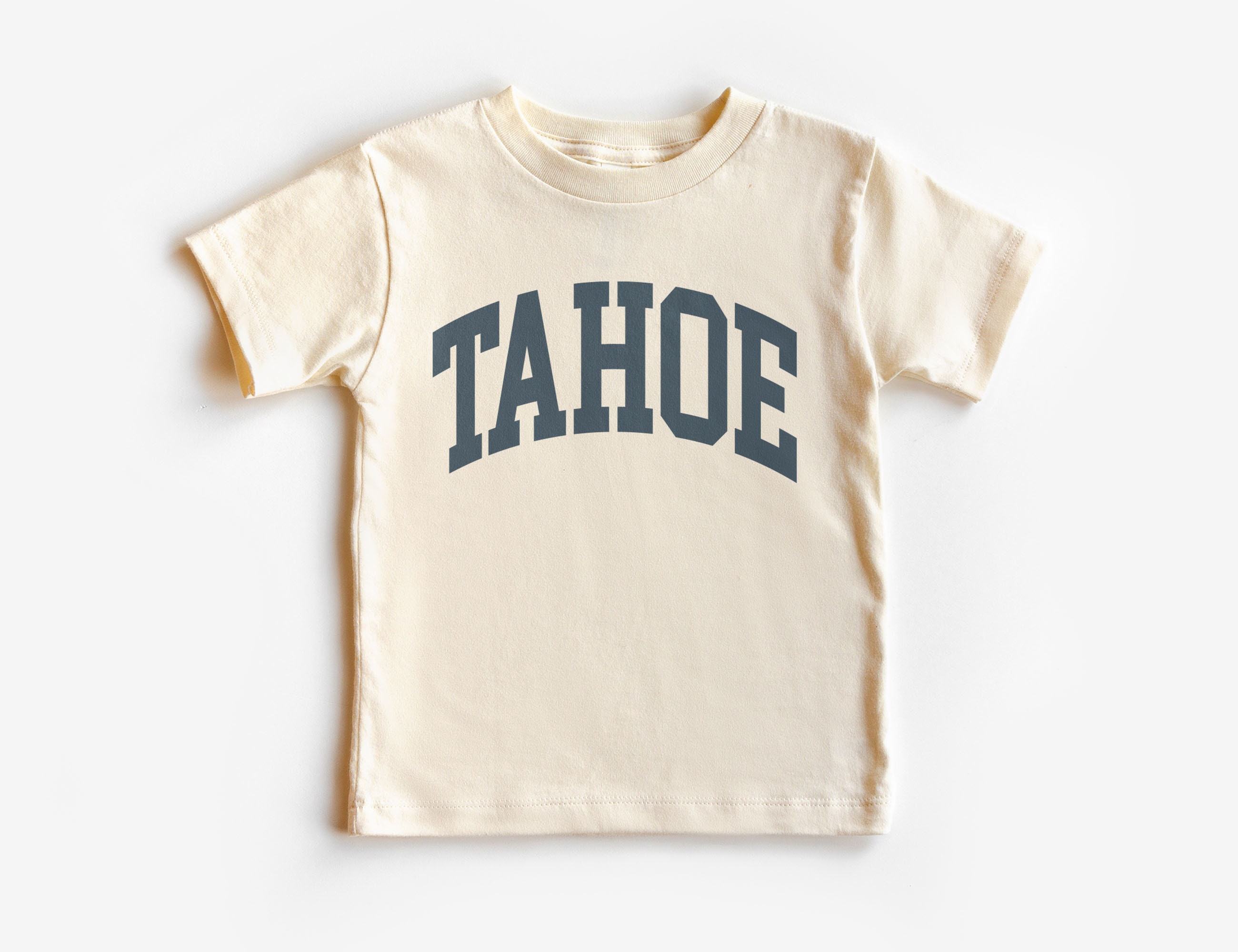 Lake Tahoe Kids Shirt - Travel Destination Outfit - Matching Family Vacation Shirts - Natural Boho Adult, Toddler & Youth Tee