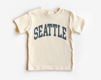 Koszula dziecięca Seattle Washington - Strój na podróż - Pasujące koszulki na rodzinne wakacje - Natural Boho dla dorosłych, maluchów i młodzieży