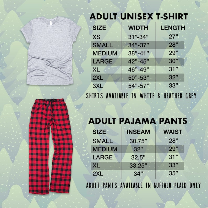 It/'s The Most Wonderful Time Of Year Family Holiday Tees Christmas Tree Buffalo Plaid Shirt /& Pant Matching Family Christmas Pajamas