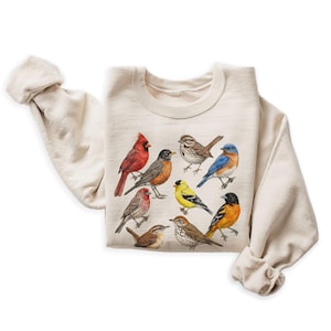 Songbirds Of North America Field Guide Unisex Sweatshirt