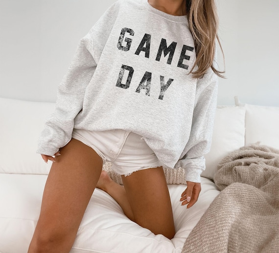 Game Day Sweatshirt - Cute Tailgating Crewneck Pullover - Football Tailgate Outfit - Cozy Sports Fan Fall  Boho Unisex Crewneck Sweatshirt