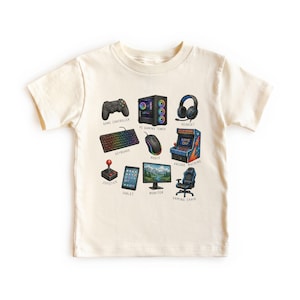 Kids Gaming Accessories Shirt - Educational Video Game Gamer Toddler, Adult, Youth Graphic Tee
