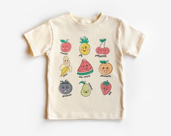 Cute Fruits Of The Spirit Toddler Shirt - Christian Kids Clothing - Boho Natural Toddler & Youth Tee