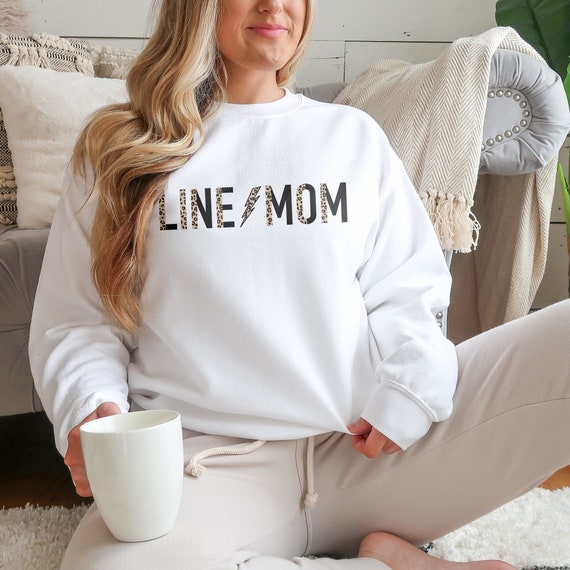 Lineman s Mom Sweatshirt Line Mom Electric Bolt Leopard Print Electricians Mother Life of Lineman Unisex Crewneck Sweatshirt Etsy UK