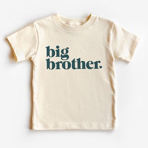 Big Brother Heart Toddler Shirt - Big Bro Kid&#39;s Clothing - Boho Natural Toddler & Youth Tee