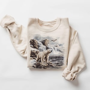 Polar Bear Sweater - Etsy