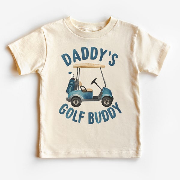 Daddy's Golf Buddy Shirt - Father Son Golfing T-Shirt - Dad And Me Tees - Boho Natural Kids & Youth Shirts