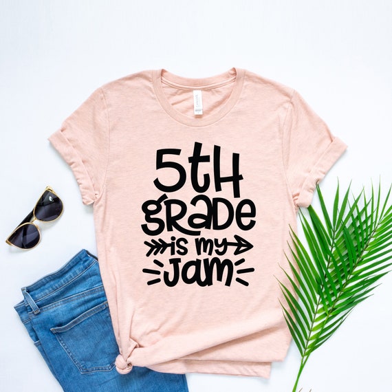 Fifth Grade Teacher Shirt 5th Grade Is My Jam Unique | Etsy