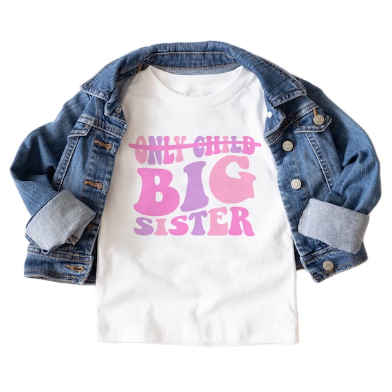 Sibling Love in Long Sleeve Big Sis Toddler Sweatshirt  