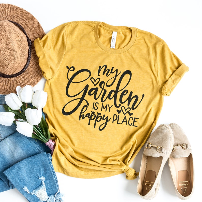 Gardening Shirts My Garden is My Happy Place Plants & Etsy