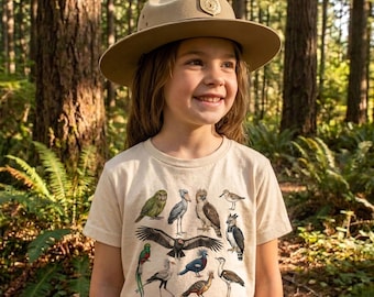 Guía de campo de aves raras del mundo - Camiseta de algodón para niños
