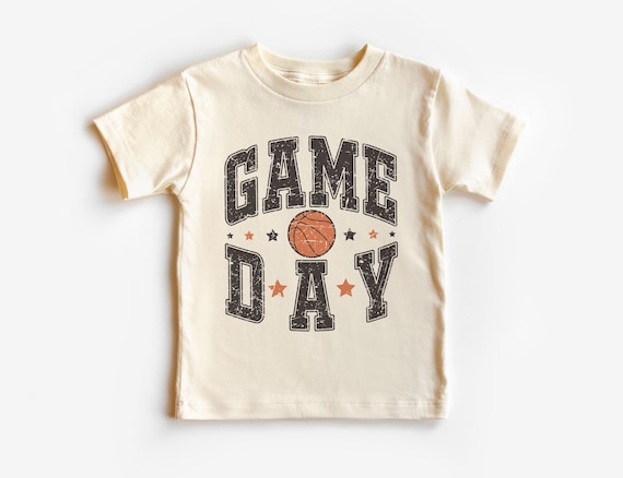 Game Day Basketball Toddler Shirt - Spring Sports Children's Tee - Shoot Some Hoops - Boy Girl Toddler Youth Kids Clothing