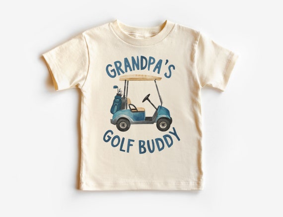 Grandpa s Golf Buddy Shirt Grandfather Grandson Golfing T shirt Grandpa and Me Tees Boho Natural Kids Youth Shirts Etsy Canada