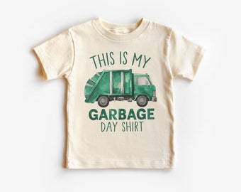 This Is My Garbage Day Shirt Toddler Shirt - Green Garbage Trash Truck Outfit - Boy Toddler Youth Kids Clothing
