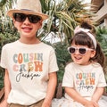 Personalized Groovy Cousin Crew Kids Shirt - Retro Custom Matching Cousins Shirts - Cousin Trip - Boho Natural Kids Youth & Adult Shirts