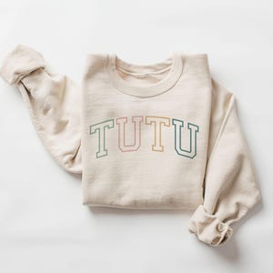 Hawaiian Grandma Sweatshirt - Tutu Outline - Gift For Grandma - New Tutu Shirt - Mothers Day Gift -Tutu Shirts - Unisex Crewneck Sweatshirt