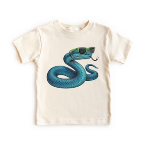 Summer Blue Snake Wearing Sunglasses Venomous Reptiles Toddler, Adult, Youth T-Shirt