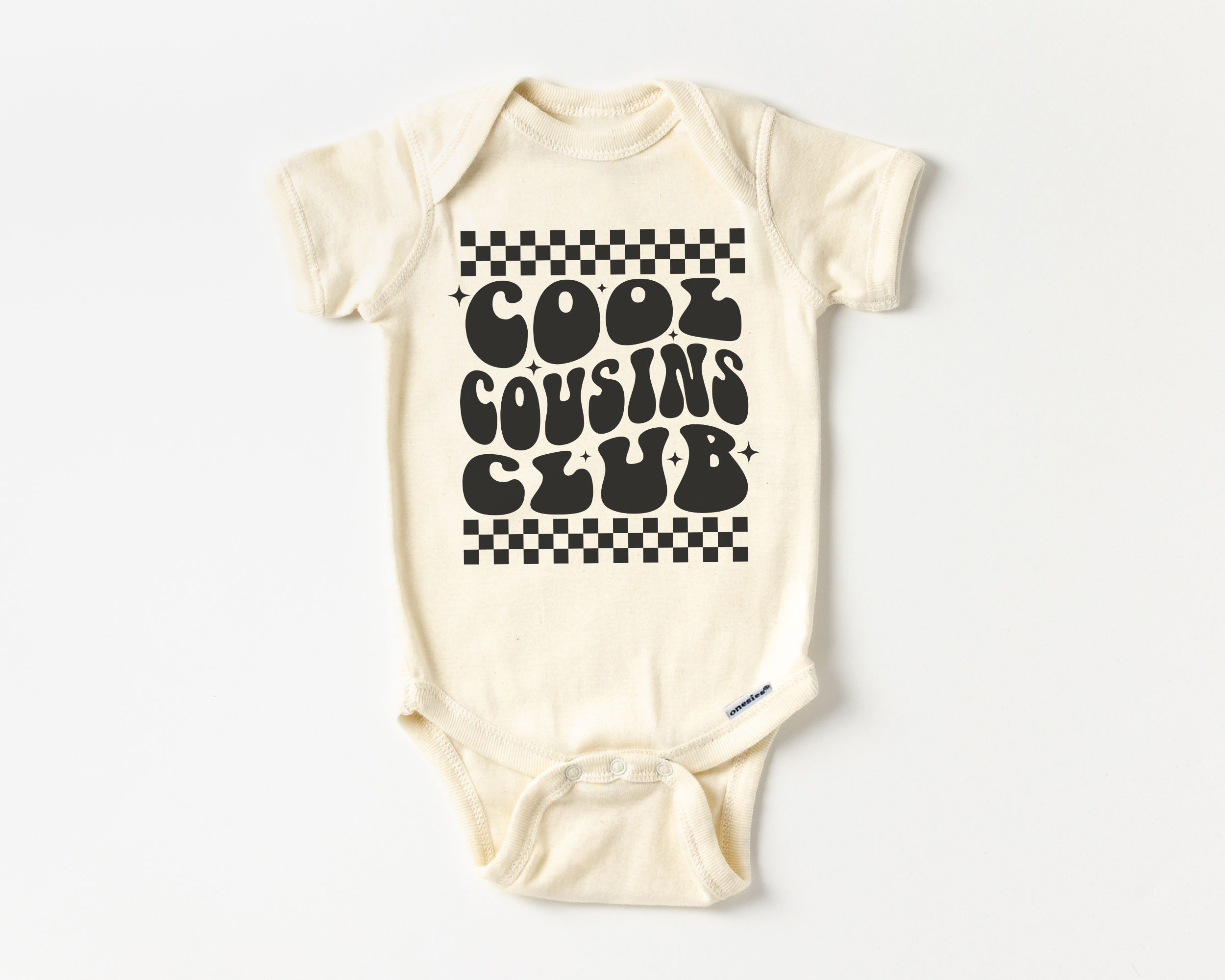Cool Cousins Club Toddler Shirt - Cute Matching Retro Cousin Shirts - Natural Boho Toddler & Youth Tee