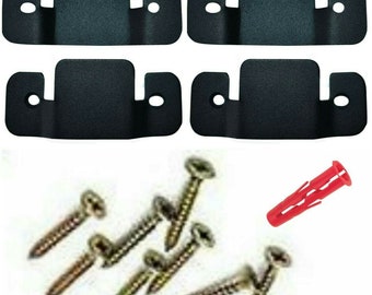 4 x Heavy Duty Interlocking headboard wall Bracket clips Sliding Flush mount lift up with fitting