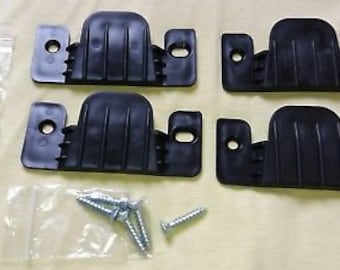 4 x Plastic Connector For Corner Sofa Beds /Divan bed /Interlocking Connecting Clips Brackets Plates with (Free Screws)
