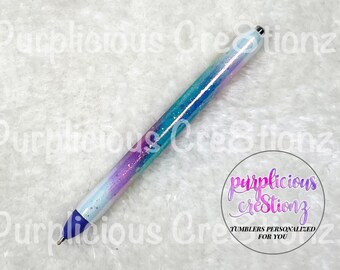 Mermaid Burst || Mermaid Glitter Pen || InkJoy Glitter Pen || Refillable Gel Pen || Personalized Custom Gifts
