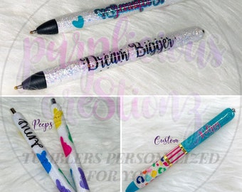 Glitter Pens Custom Personalized || InkJoy Glitter Pen || Refillable Gel Pen || Personalized Custom Gifts