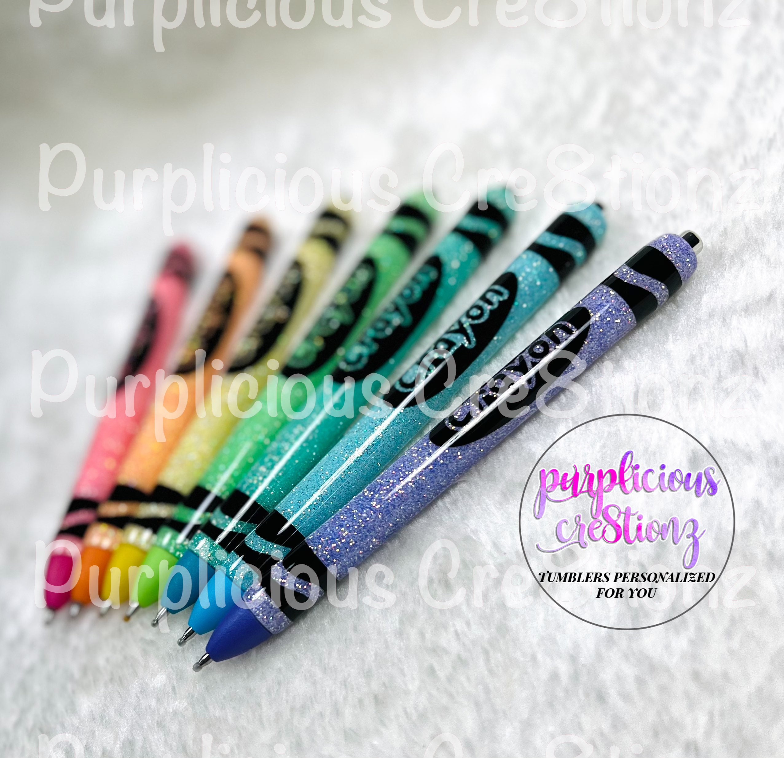 Pastel CRAYON Glitter Pen Inkjoy Glitter Pen Refillable Etsy